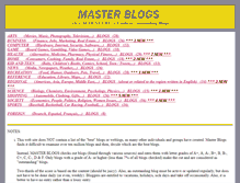 Tablet Screenshot of masterblogs.com